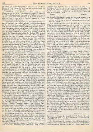 284-286 [Rezension] Bornkamm, Heinrich, Die Staatsidee im Kulturkampf