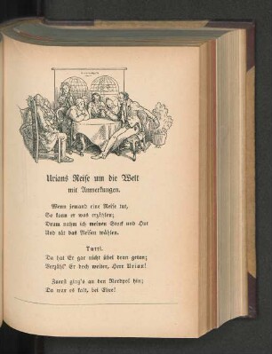 Urians Reise um die Welt mit Anmerkungen.