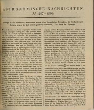 Astronomische Nachrichten : = Astronomical notes. 55. 1861