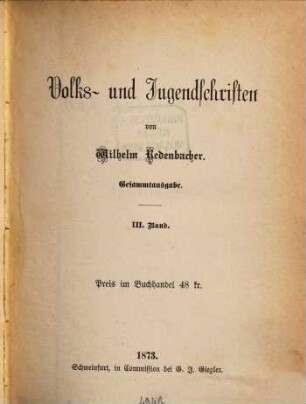 Volks- und Jugendschriften, 3
