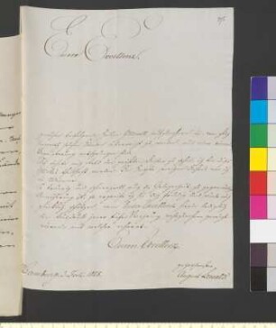 Brief von Lewald, August an Goethe, Johann Wolfgang von