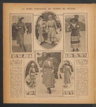 La moda parisiense en tiempo de guerra