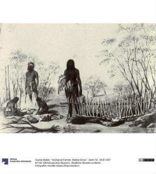 "Aboriginal Familie. Mallee-Scrub."