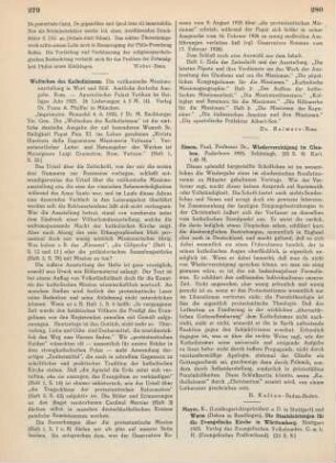 280-281 [Rezension] Die Staatsleistungen für die Evangelische Kirche in Württemberg