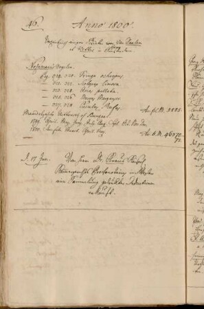 Verzeichniss einiger Bücher von van Daalem et Wetters in Amsterdam Haag. - Von Herrn Dr. Kraus Kaiserl. Kammergerichts Protonotarius in Wezlar eine Sammlung gedrukter Deductionen erkauft.