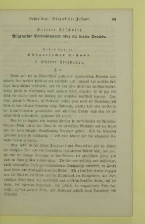 Dritter Abschnitt. Allgemeine Betrachtungen über die dritte Periode