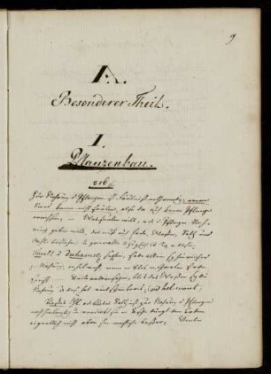 I. Pflanzenbau.