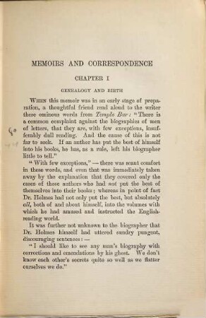 Life and Letters of Oliver Wendell Holmes : In Two Volumes, 1