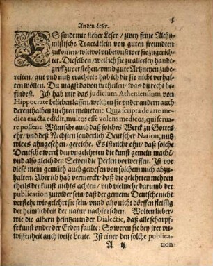Alchymistische Practic Das ist Von künstlicher Zubereytung der vornembsten Chymischen Medicinen ...