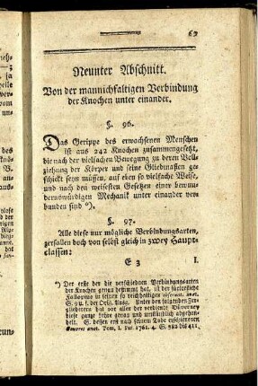Neunter Abschnitt. Von der mannichfaltigen Verbindung der Knochen unter einander.