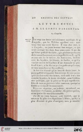 (Lettre CCXCI - CCC)