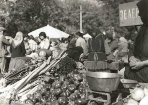 Plovdiv, Bulgarien. Gemüsemarkt