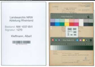 Entnazifizierung Albert Kleffmann , geb. 07.01.1902 (Stadtinspektor)