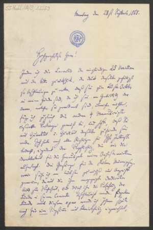 Brief an B. Schott's Söhne : 28.09.1868