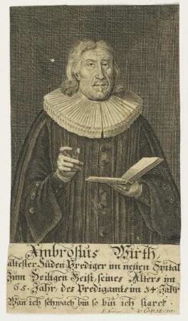 Bildnis des Ambrosius Wirth