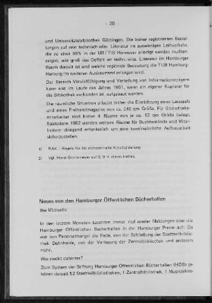 Neues von den Hamburger Bücherhallen