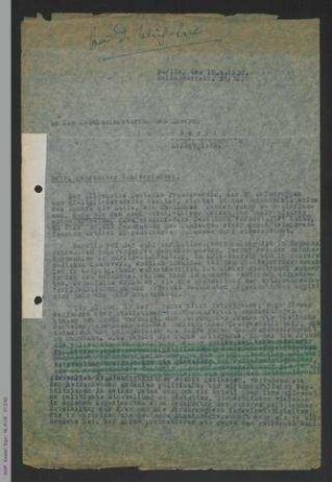 Eingabe des ADF an das Reichsministerium des Inneren