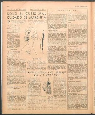 Solo el cutis mal cuidado se marchita : Código de belleza