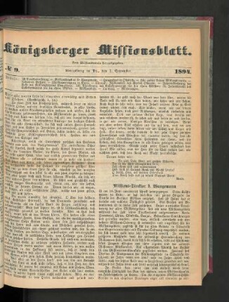 No 9. 1894.
