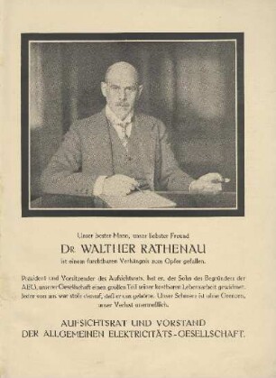 Dr. Walther Rathenau