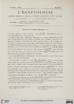 Heft 5 (Mai 1874)