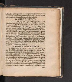 Ex Ordine Philosophico.
