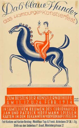 Das blaue Wunder - Das Hamburger Künstlerfest zum Besten der Künstlernothilfe 1934