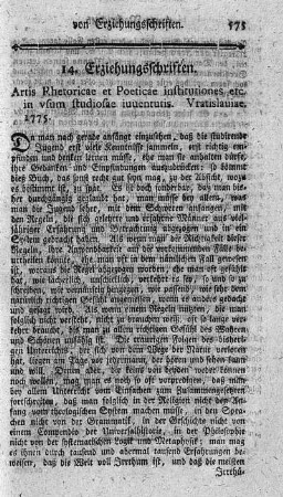 Artis rhetoricae et poeticae institutiones etc. in usum studiosae iuventutis.