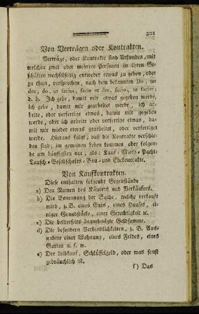 Von Verträgen oder Kontrakten.