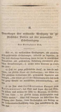 75-84 Bemerkungen über messianische Weissagung als geschichtliches Problem und über pneumatische Schriftauslegung