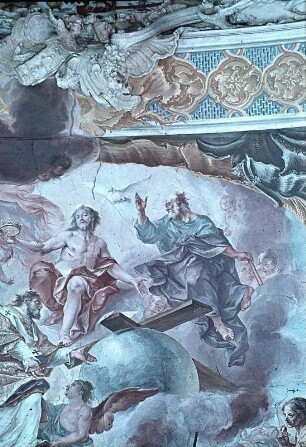 Glorie des heiligen Paulinus und Nebenbilder mit Szenen seiner Vita