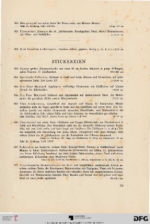 Stickereien (Nr. 363-371)
