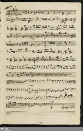 256. Coro Quartetto: Benvenuto il marchesino / Sarti, G.