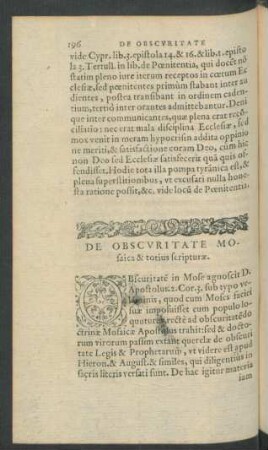 De Obscuritate Mosaica & totius scripturae.