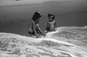 Eforie [Dobrudscha]: Gruppen am Strand