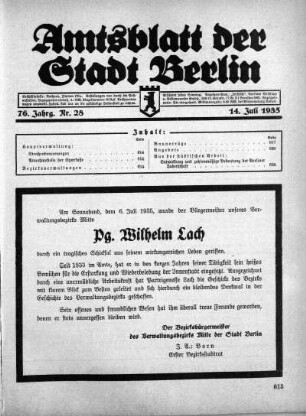 1935,28: Nr. 28, 14. Juli 1935