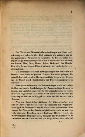 Einiges uber Wasserstands-(Pegel-)Beobachtungen : Aus d. Novmbr-Hft des Jahrg. 1851 der Sitzungsber. d. mathem. naturwiss. Cl. d. Kais. Acad. d. Wiss. Abgedruckt