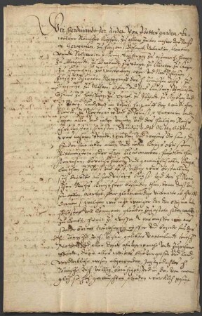 Mandat Kaiser Ferdinands II. bezüglich des Prager Friedens, 31. Juli 1635