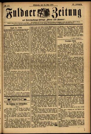 Ausgabe vom Mittwoch, den 22. Mai 1895.