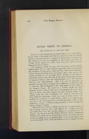 Royal Visits to Canada.