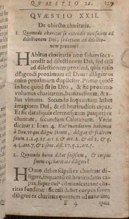 Qvaestio XXII. De obiecto charitatis.