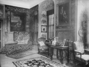 Burgk, Schloss : Burgk. Schloß. Eckzimmer im 3. Obergeschoß