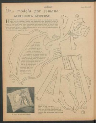 Un modelo por semana : Almohadón moderno