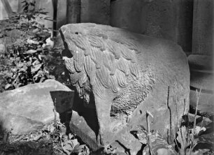 Rest vom Bauschmuck des Doms - Löwe