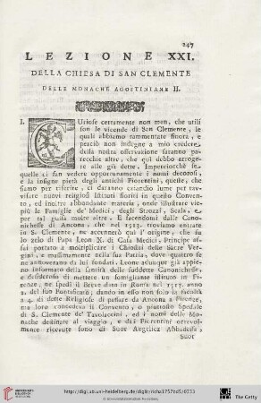 Lezione XXI.