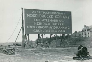 Moselbrücke, Koblenz, 1932-1933
