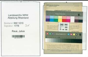 Entnazifizierung Julius Raue , geb. 03.02.1900 (Gartenbaulehrer)