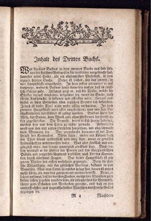 Inhalt des Dritten Buchs