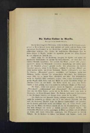 Die Kakao-Kultur in Mexiko.