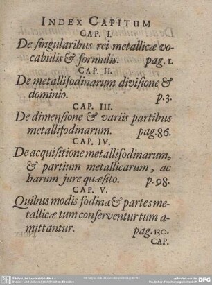 INDEX CAPITUM